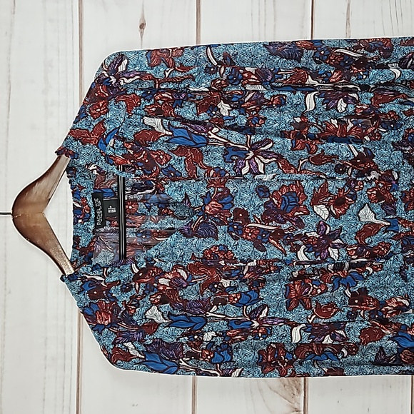 Rachel Zoe Floral Boho Sheer Peasant Blouse - Size Small - Picture 3 of 14